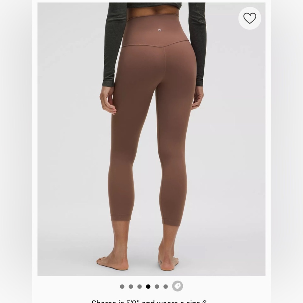 Lululemon rust/ clay colored leggings size 8 great condition!